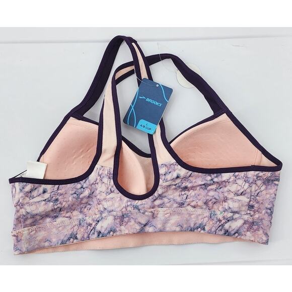 New NWT Brooks Uprise Crossback Quartz Marble Large A/B Cup Medium Impact - Picture 3 of 7